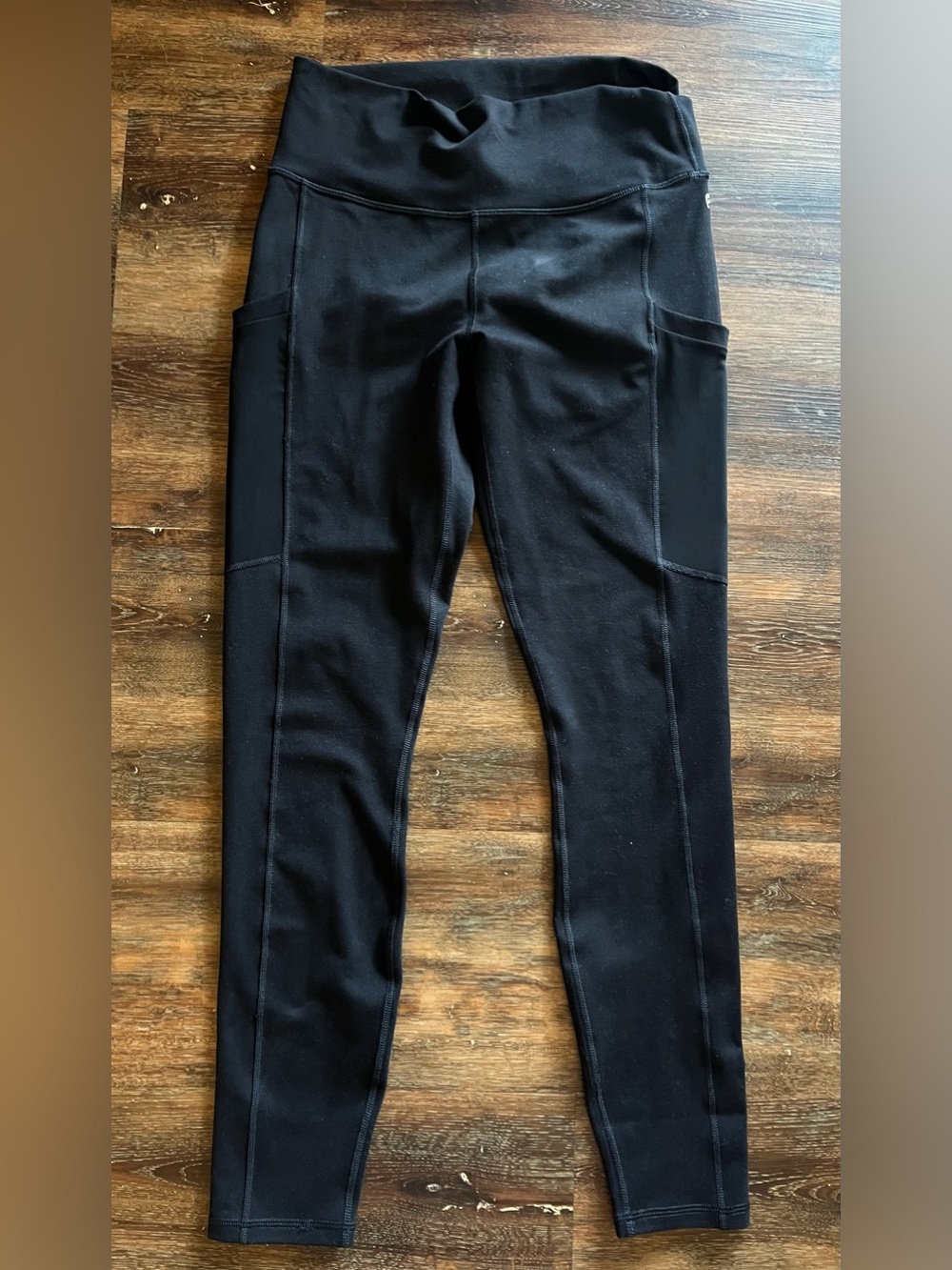Fabletics PowerHold Black High-Waisted Leggings with Side Pockets - Picture 5 of 7